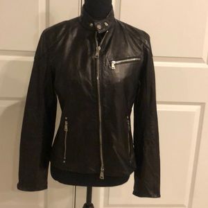 Black leather Ralph Lauren jacket